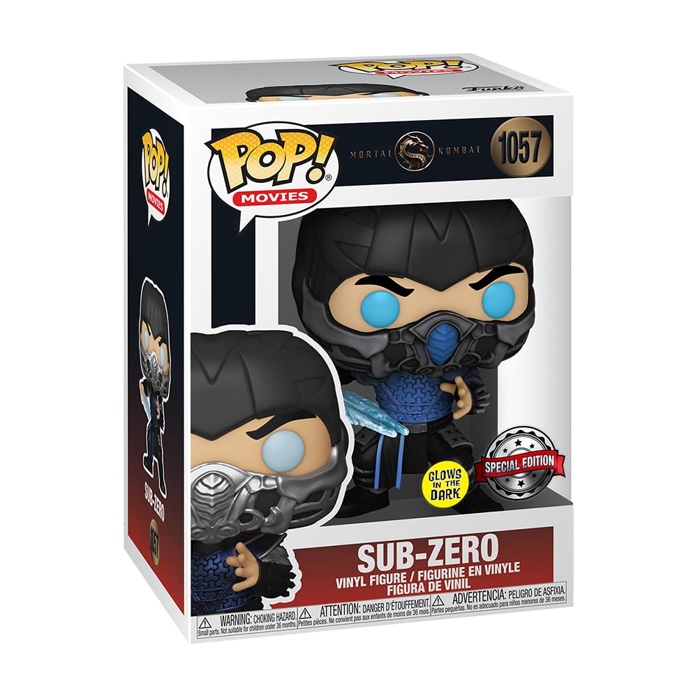 Funko Pop Mortal Kombat Movie Sub-Zero Glow In The Dark Exclusive Figure Funko Pop Mortal Kombat Movie Sub-Zero Glow In The Dark Exclusive Figure
